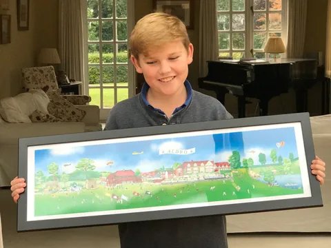 Jack holding Aldro picture